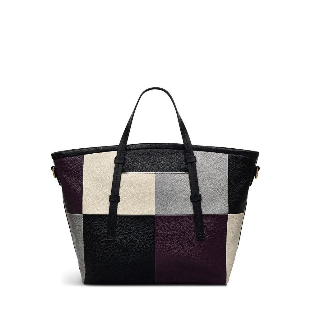 London Bridgewater 2.0 Patchwork Medium Leather Ziptop Satchel Bag, >:(